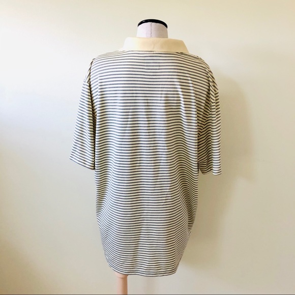 Greg Norman Yellow striped pocket golf polo shirt - Picture 4 of 6